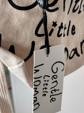 Gentle Little Woman Kids Beige Canvas Bag